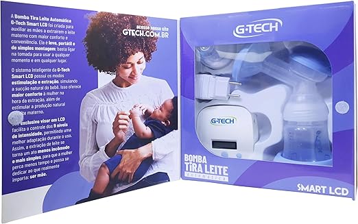 Bomba de Extração Tira Leite Automática Smart LCD - G-Tech
