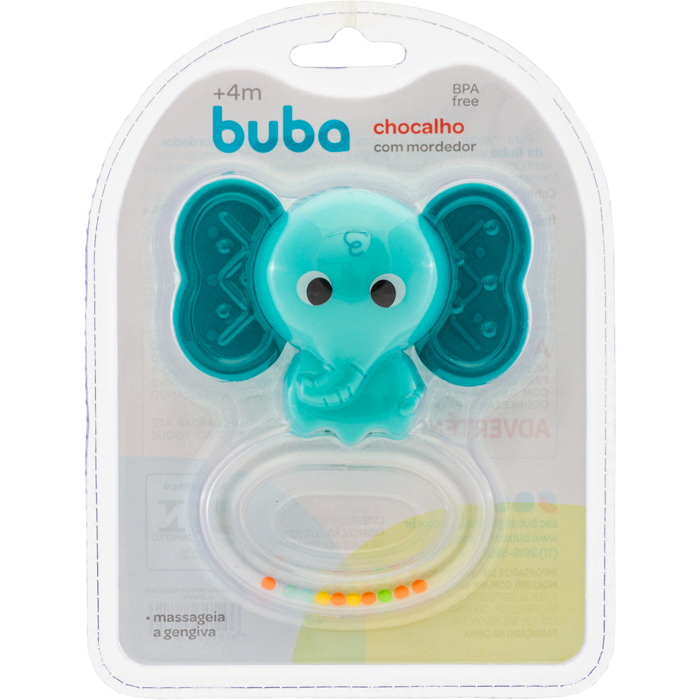 Chocalho com Mordedor, Elefante - Buba