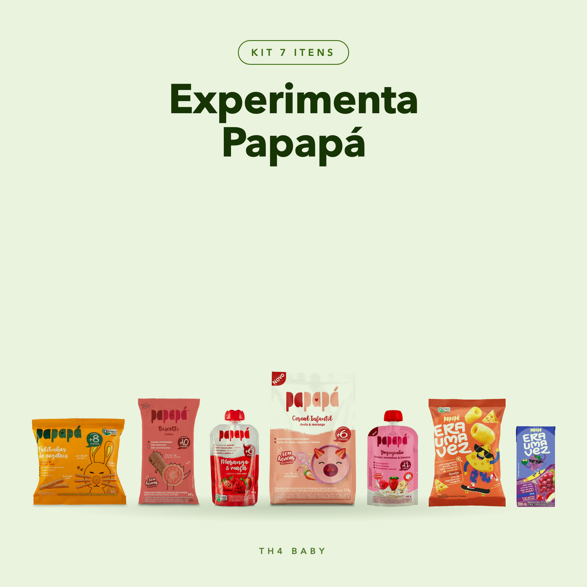 Kit Experimenta Papapá - 7 sabores
